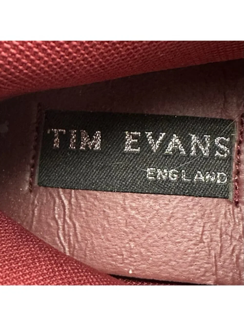 Tim Evans England Men’s Size 10 Chukka Desert Boots Burgundy Soft Suede Lace Up